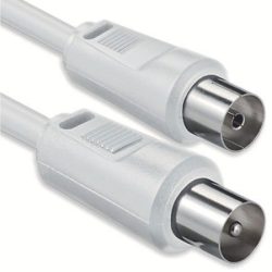 Антенный кабель TV/SAT удлинитель длина 2.5 метра разъемы Male/Female (папа/мапа) Electraline 48211 — фото 2