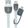 USB кабель для питания и зарядки мобильных устройств 1 метр. Разъемы USB 2.0/ micro USB/ lightning Electraline 500332
