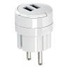 Сетевое зарядное для телефонов и планшетов с двумя USB разъемами 2,1А Electraline 55076
