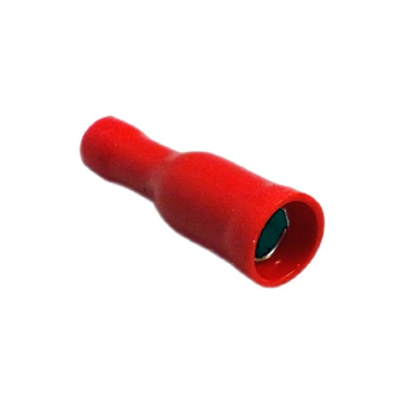 Коннектор круглый 4 мм2 гнездо красный упаковка 10 шт Electraline 62281
