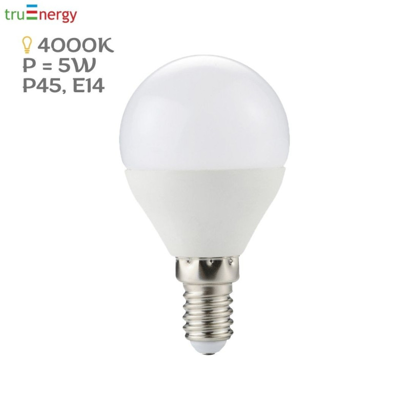 Лампа светодиодная 5W Е14 4000K truEnergy 14020