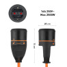 Удлинитель-шнур с системой Electralock кабель 3х1.5 мм2 20 м Electrali