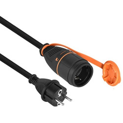 Удлинитель-шнур с системой Electralock кабель 3х1.5 мм2 10 м, IP44 Electraline 01743