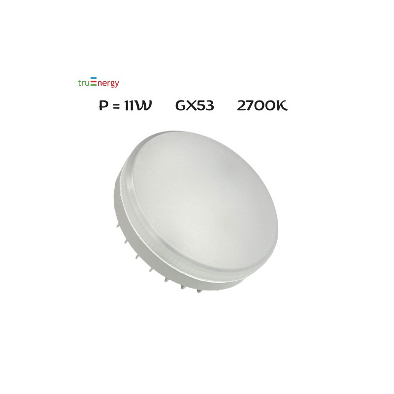 Лампа светодиодная 11W, GX53, 2700K truEnergy 14204