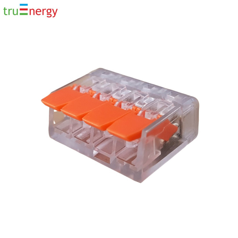Клемма четырехконтактная с 1 коммутируемой линией 450V, 32А truEnergy