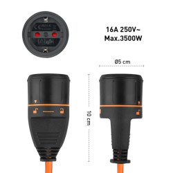 Удлинитель на катушке 1Р, 40 м, кабель 2Х1,5ММ2 с системой Electralock