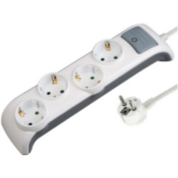 Удлинитель 4 розетки 2м с выключателем Electraline 62505