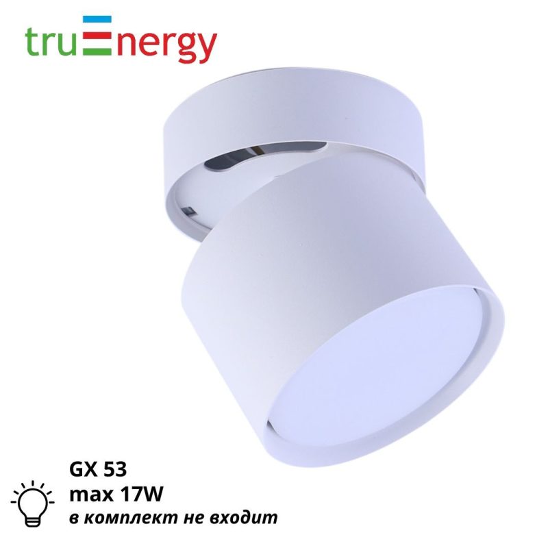 Светильник накладной поворотный под лампу Gx53 белый truEnergy 21005