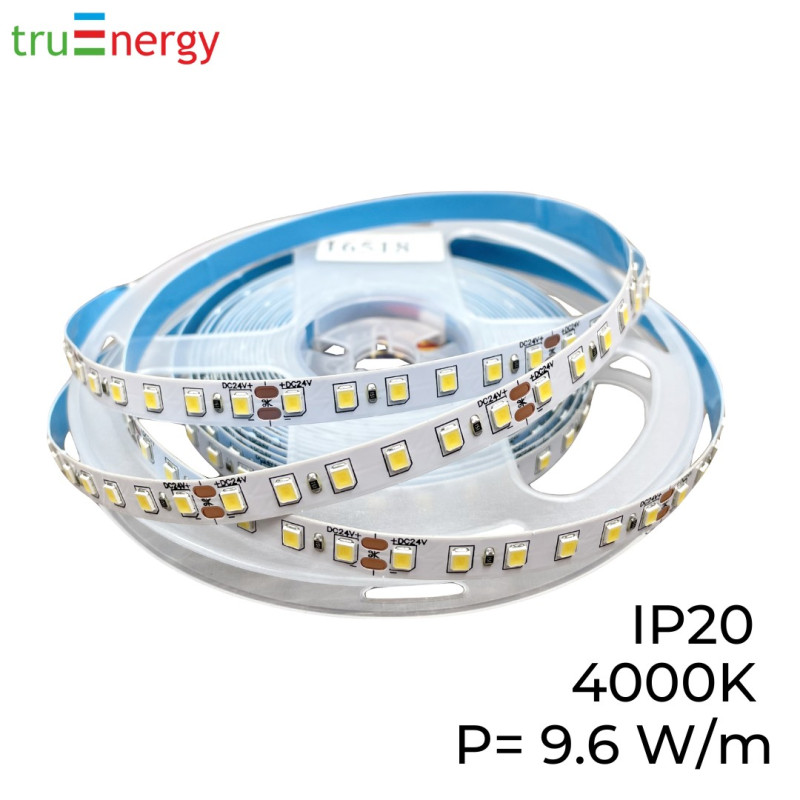 Светодиодная лента 24V 9,6W/m 4000K IP20 5м truEnergy 16518