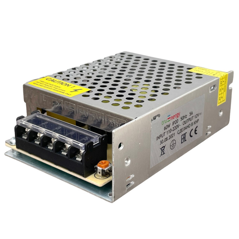 Блоки питания для светодиодой ленты 12V, 60W truEnergy 17011