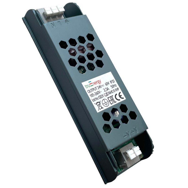 Блоки питания для светодиодой ленты 24V, 60W truEnergy 17551