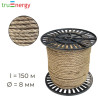 Канат джутовый 8 мм, 150 м truenergy 12152