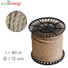 Канат джутовый 12 мм, 90 м truenergy 12154