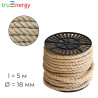 Канат джутовый 18 мм, 40 м truenergy 12157