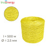 Шпагат полипропиленовый 2,5, 500 м желтый truenergy 12708