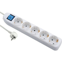 Удлинитель 5Р 5 м с выключателем и защитой от детей Electraline 62445