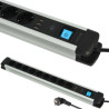USB Удлинитель 2м 9Р+3USB(A) 3,4А 2М с защитными шторками Electraline 