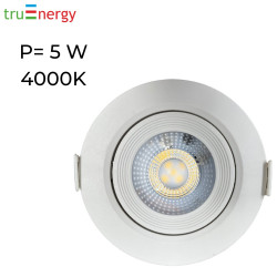 Светильник светодиодный поворотный  5W, 4000К truEnergy 10516