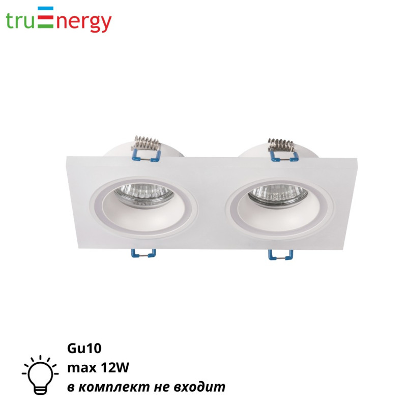 Встраиваемый светильник двойной 12W белый truEnergy 21240