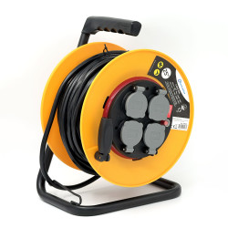 Удлинитель на катушке 25 м, кабель ПВС 3х2,5 мм2 Electraline 49028