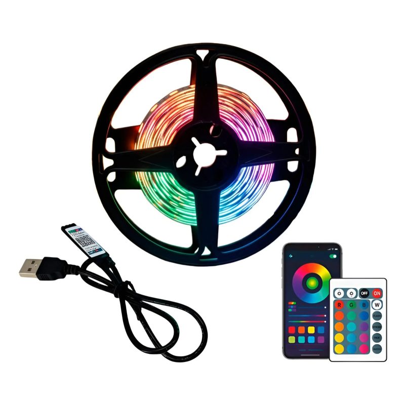 Умная светодиодная лента RGB с пультом управления, серия VIA