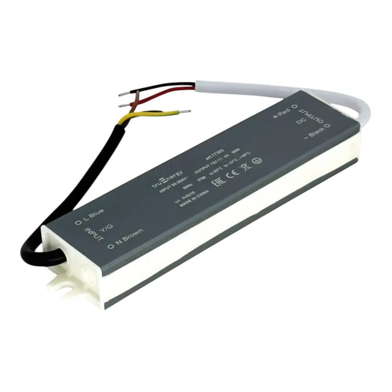 Блок питания для светодиодной ленты, серия Block Waterproof, 12V, 60W, IP68, 3 года гарантии