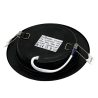 Светильник светодиодный ультратонкий, серия Slim Iron, круг 12W, 4000K, IP20, металл, черный