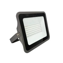 Прожектор светодиодный пылевлагозащищенный 100W, 6500K, IP66, серый, серия POWER