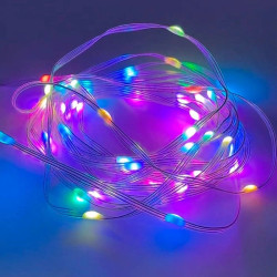 Умная светодиодная гирлянда RGB с пультом управления, серия VIASIOLKA, 5V, IP65, USB, 10 м — фото 5