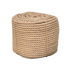 Канат джутовый крученый д.14 мм, качество Hessian, бухта (25 кг ±5%)