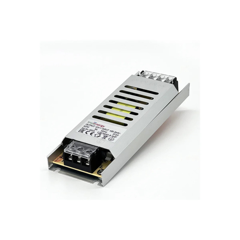 Блок питания для светодиодной ленты, серия Block Mini, 12V, 60W, IP20, длина 150мм — фото 4