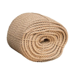 Канат джутовый крученый д.18 мм, качество Hessian, бухта (10 кг)