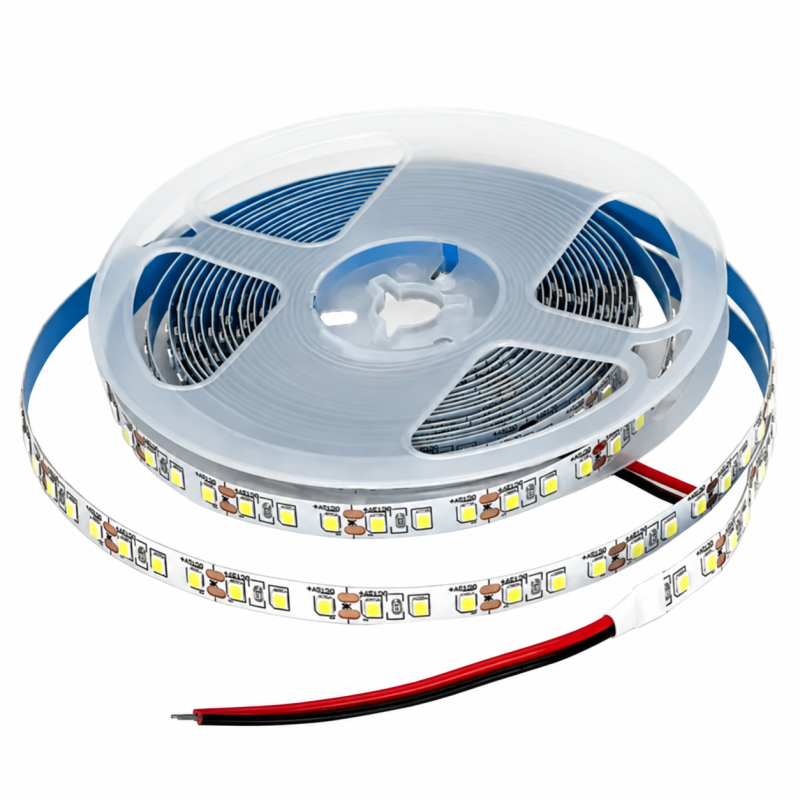 Лента светодиодная, серия KLASIKA, 12V-2835-120D, 9,6W/m, 6000K, IP20, 5м
