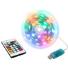 Умная светодиодная гирлянда RGB с пультом управления, серия FAIRY, 5V, IP65, USB, 10 м, TruEnergy