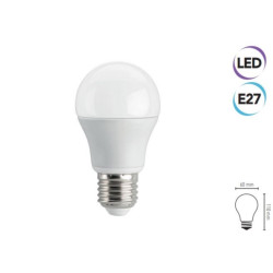 Лампа светодиодная E27 груша A60 8 Вт 3000K Electraline 63297